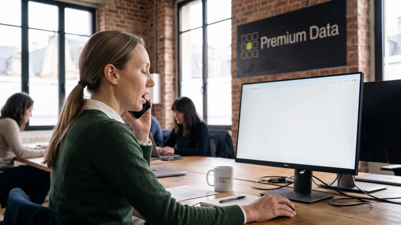 Grace, Data Quality Lead, on the phone: on her screen, the record gets the Verified stamp